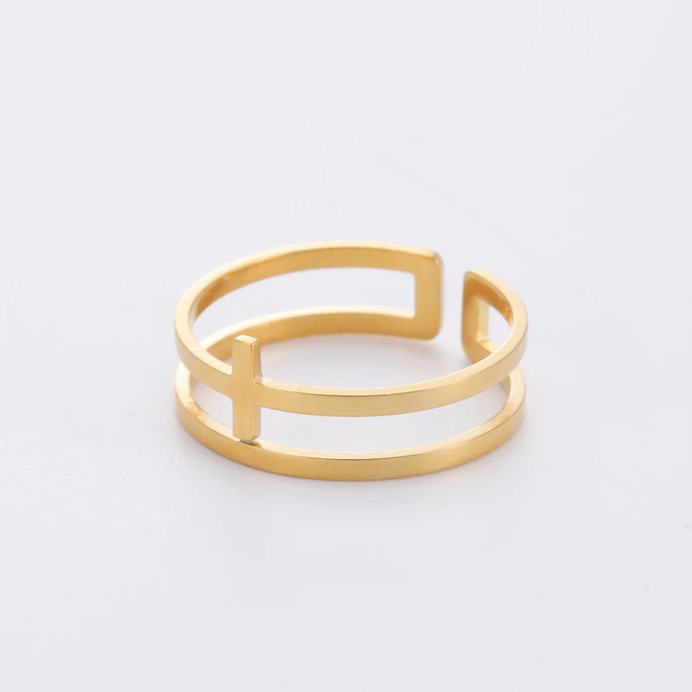 The Cross - open ring