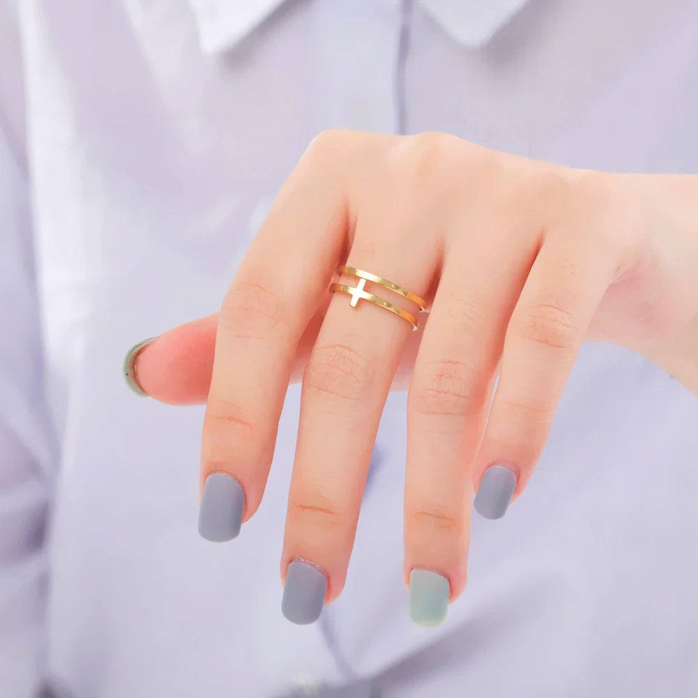 The Cross - open ring